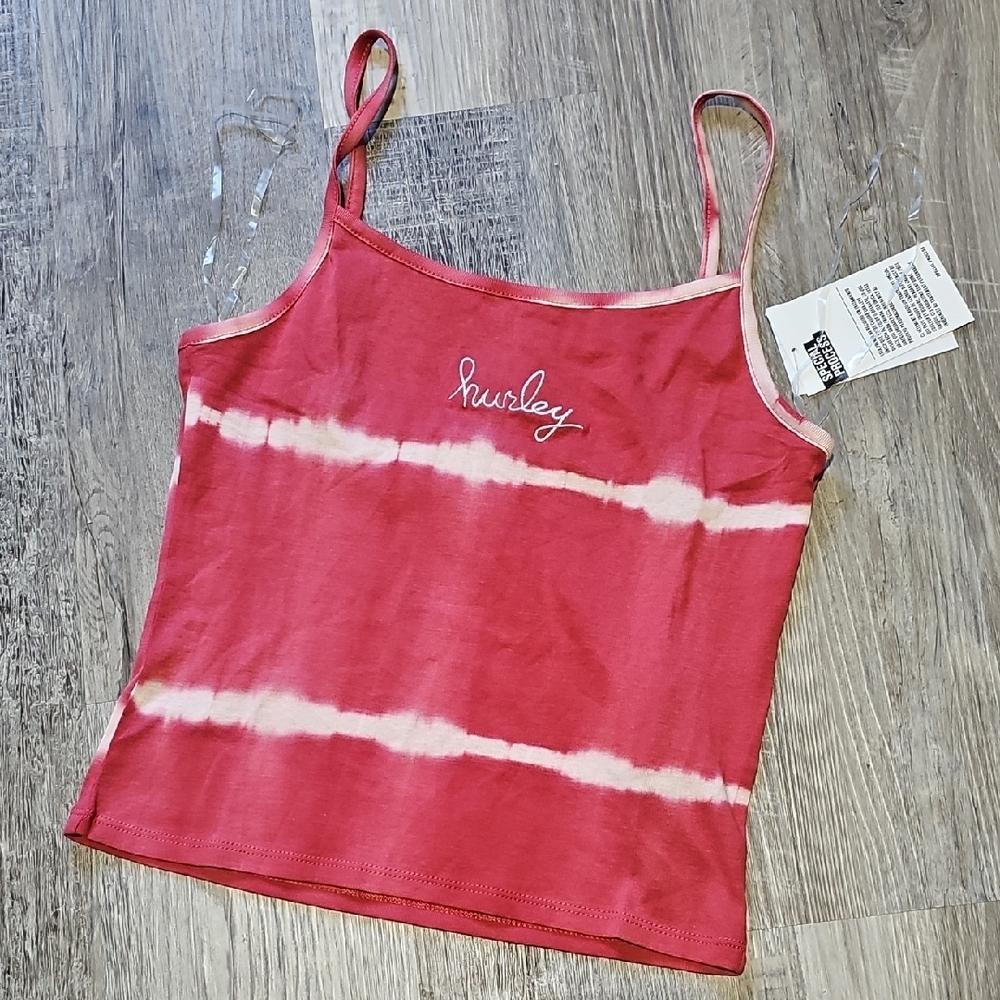 NWT Hurley Women's Red / Pink Tie-Dye Camisole